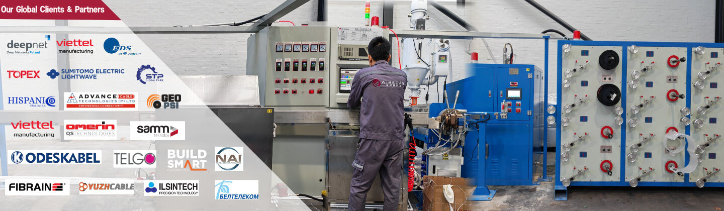 Cadena de producción del cable de fribra óptica