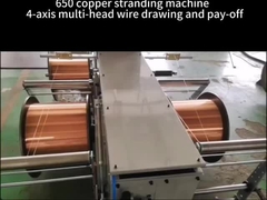 máquina que trenza de cobre 650 de + trefilado y rentabilidad de la multi-cabeza 4 ejes