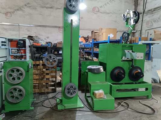Máquina de bobina de cable de red bobina eficiente en forma de 8 con anillos anti-enrollamiento