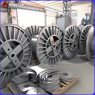 Bobina de acero corrugado para bobinado de cables y alambres, tambor de cable de alta resistencia/bobinas de acero/cables de fibra óptica