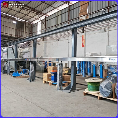 Línea de extrusión de cable de control PLC GF-80+60+50mm para la producción de cable de construcción