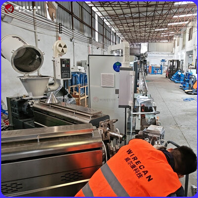 Línea de extrusión de cable de control PLC GF-80+60+50mm para la producción de cable de construcción