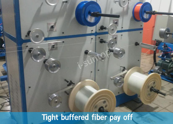 cadena de producción de 190m/Min Duplex Fiber Optic Cable para el cable de descenso de FTTH