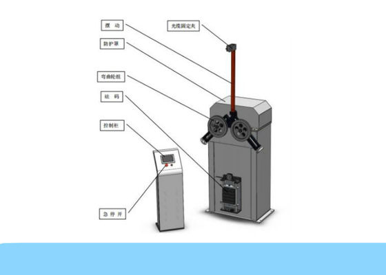 Equipo repetido cable de fribra óptica estándar de la prueba de flexión IEC-60794-1-2