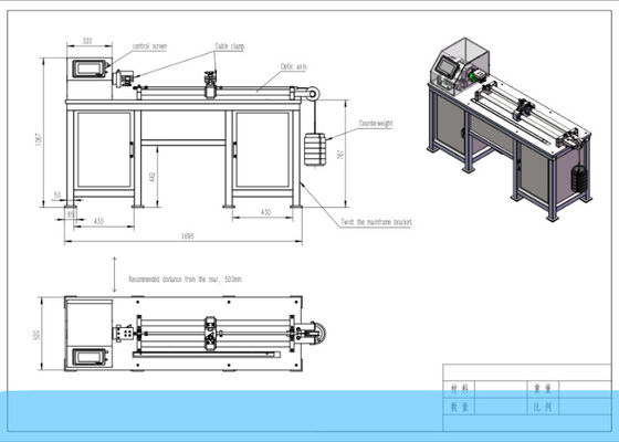 Equipo de prueba del cable óptico de IEC60794-1-2 5times/Min Torsion Testing Machine Fiber