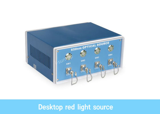 Cordón de remiendo rojo de la fibra de la máquina de la fuente de luz de los canales de la mesa cuatro que hace la máquina