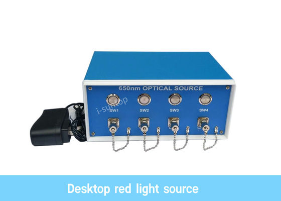 Cordón de remiendo rojo de la fibra de la máquina de la fuente de luz de los canales de la mesa cuatro que hace la máquina