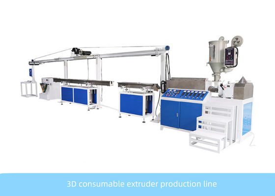 Línea de la protuberancia de cable del extrusor del PLA del control 380V del PLC con la impresión 3D