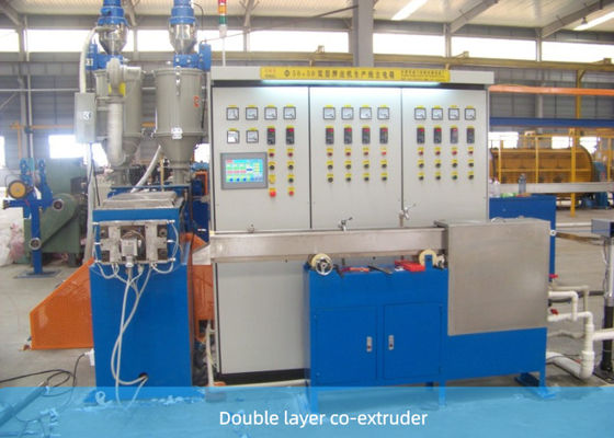 Máquina del extrusor del cable del PVC de la capa doble 500mpm con el conductor de cobre