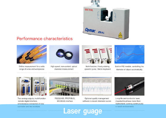 Línea de la protuberancia de cable del equipo de fabricación del cable del indicador del diámetro del laser de AC240V