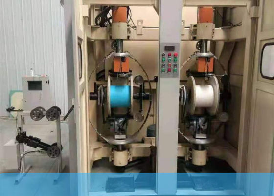 Máquina de la torsión de los pares del alambre de la base de la red Cat5/6, 50Hz doble Bobbin Back Twist Machine