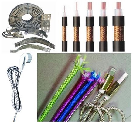 16 máquina del trenzado de la cuerda del eje 1.1KW, máquina que trenza del alambre 2heads