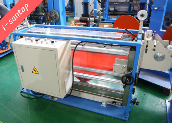 80m/Min máquina de fibra óptica del cable del acumulador de la cinta de metal de 3 fases