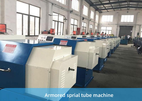 Máquina de acero de Armoring del espiral de la tira 8KW para el cable óptico de la fibra