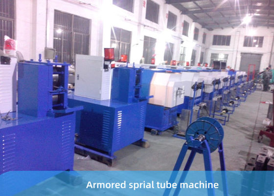 Máquina de acero de Armoring del espiral de la tira 8KW para el cable óptico de la fibra