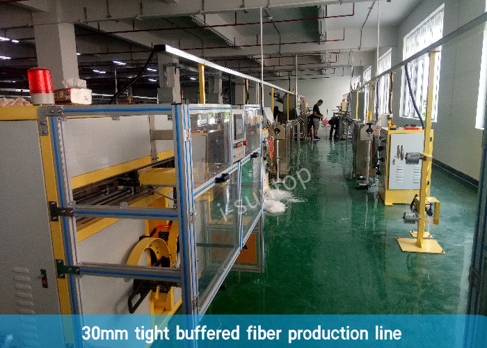 cadena de producción protegida floja del cable de fribra óptica de 30m m con semi - el auto toma